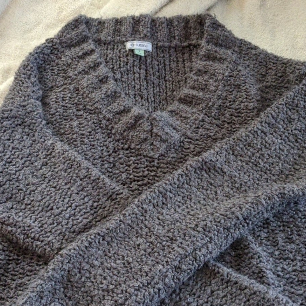 Susina sweater, dark grey, size small